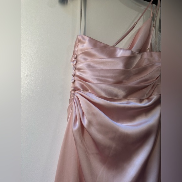 Galina Signature Bridesmaid One-Shoulder Satin Dress - Picture 8 of 16